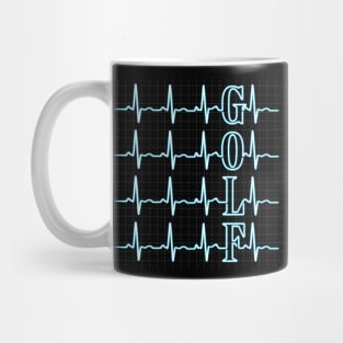 Golf Heartbeat Mug